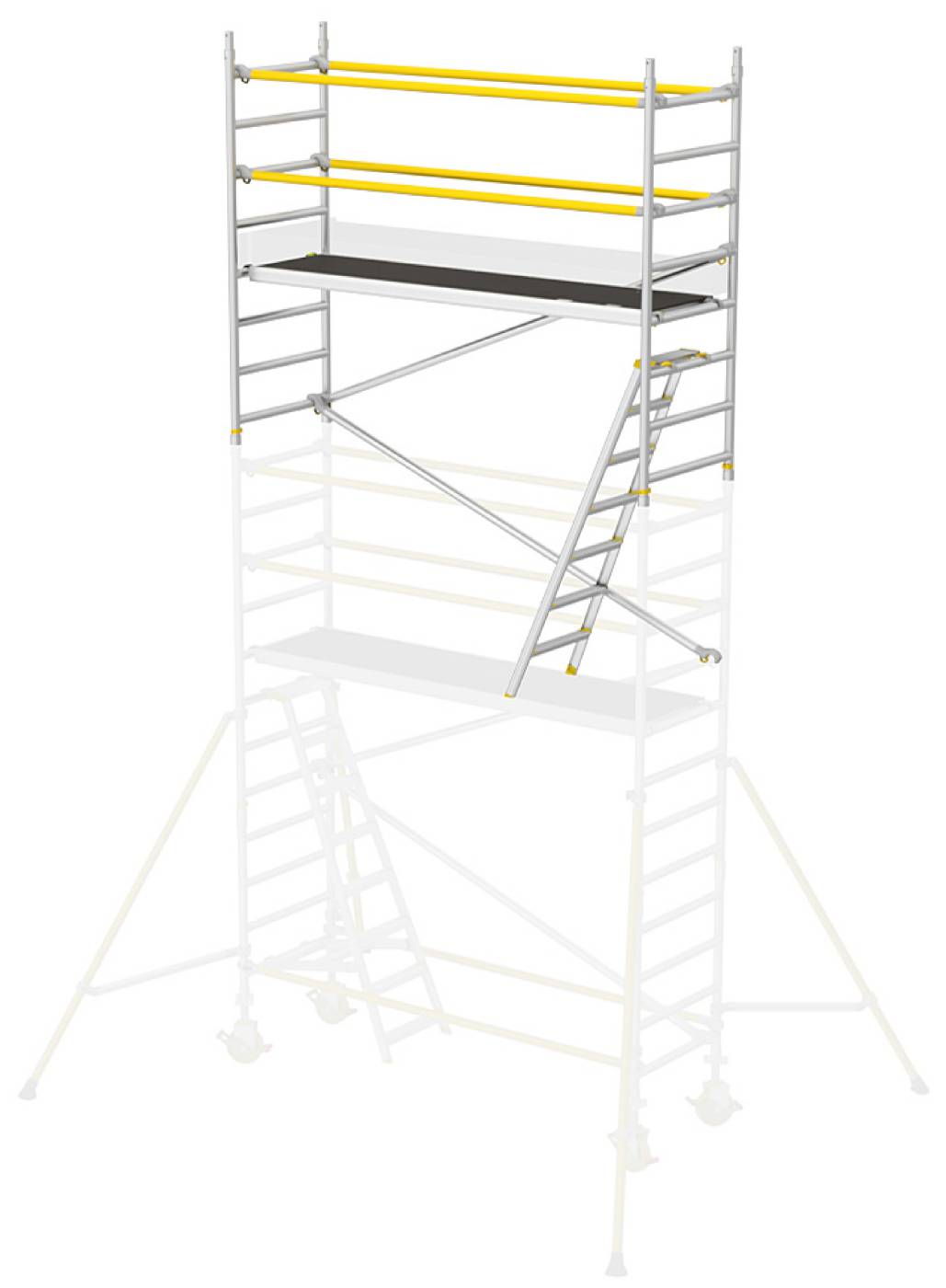 Roller scaffolding narrow W.steps Ladders RT-750XR