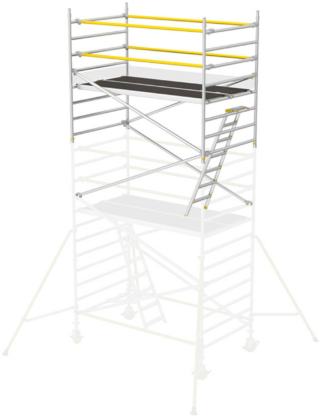 Roller scaffolding wide W.steps Ladders RT-1400XR