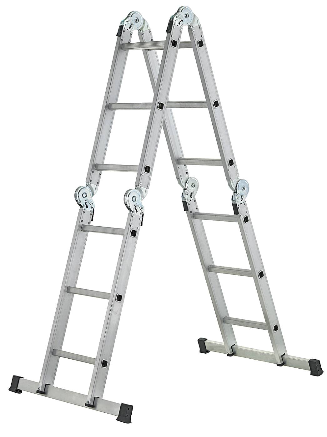 Hinged combination ladder Flexi Basic W.steps Ladders Home