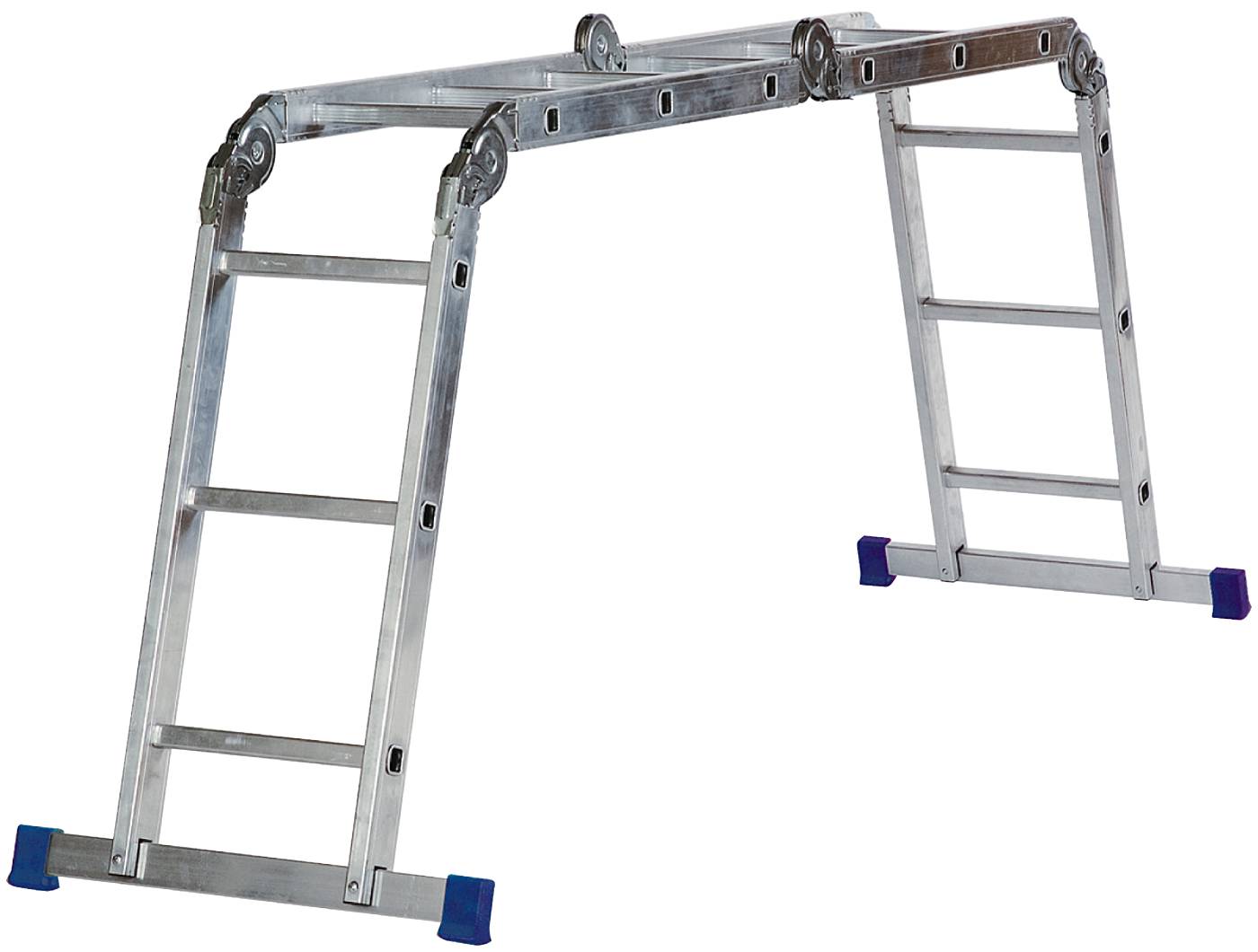 Hinged combination ladder Flexi Basic W.steps Ladders Home