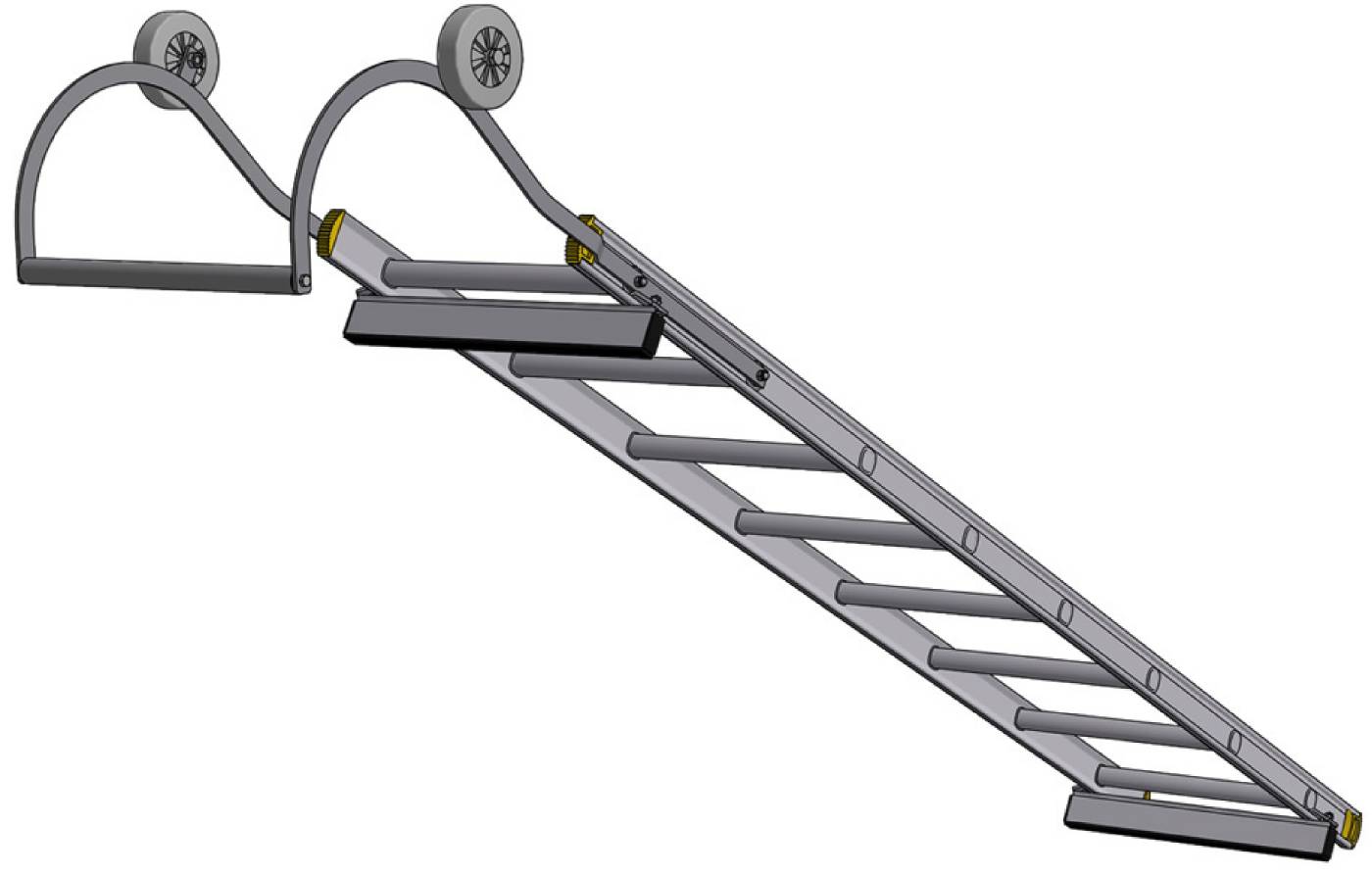 Maintenance ladder aluminium W.steps Ladders