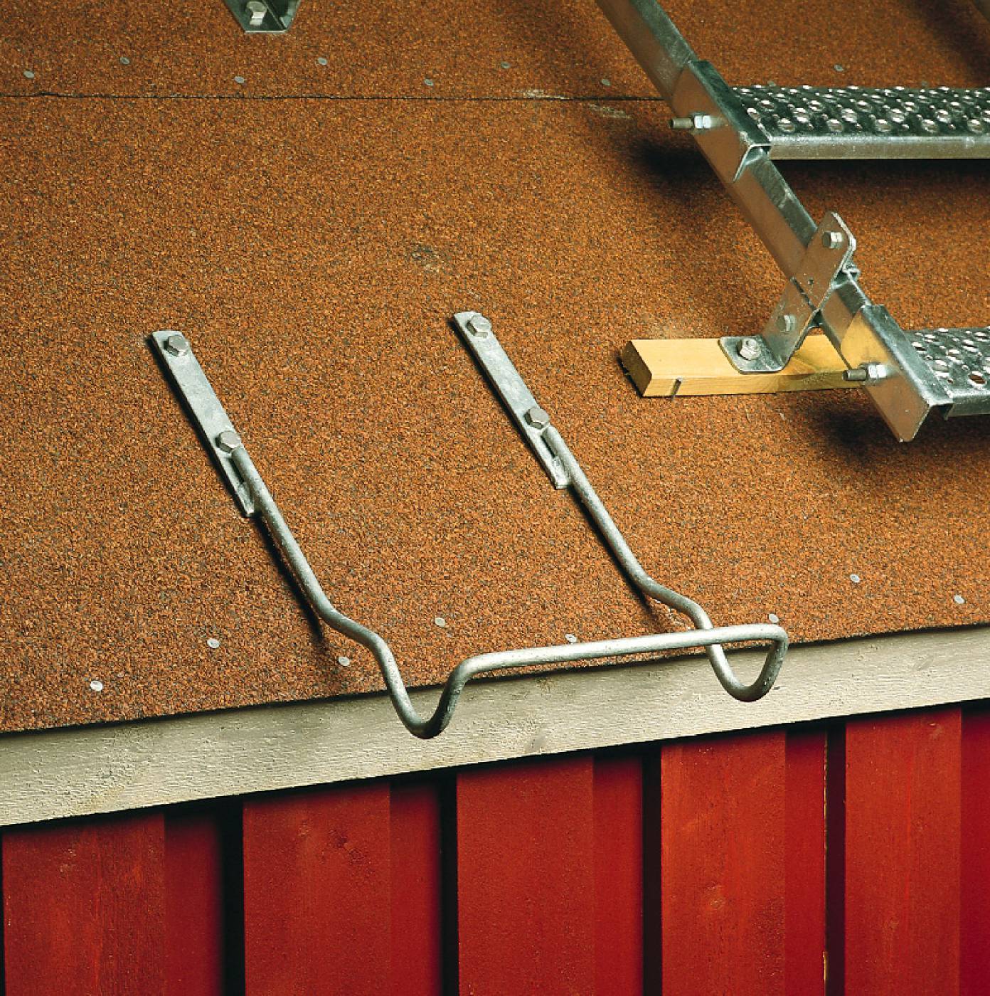 Anti-slip guard for loose ladders W.steps Ladders
