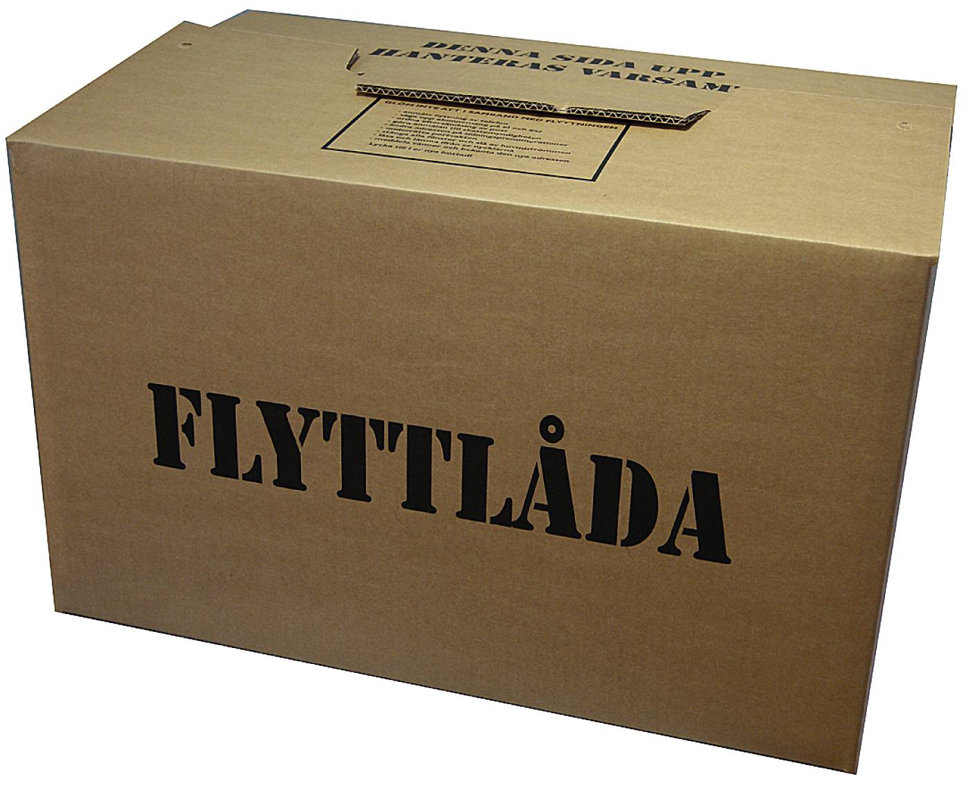 Moving box corrugated cardboard