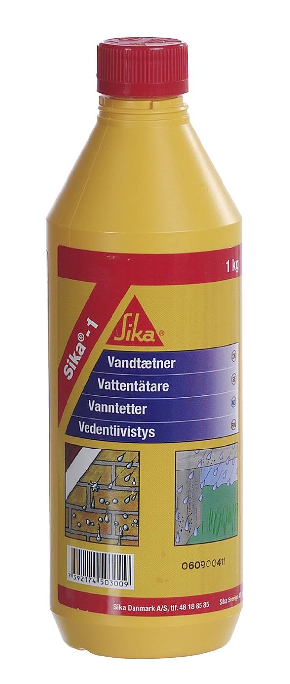 Vanntettende sementtilsetning Sika-1