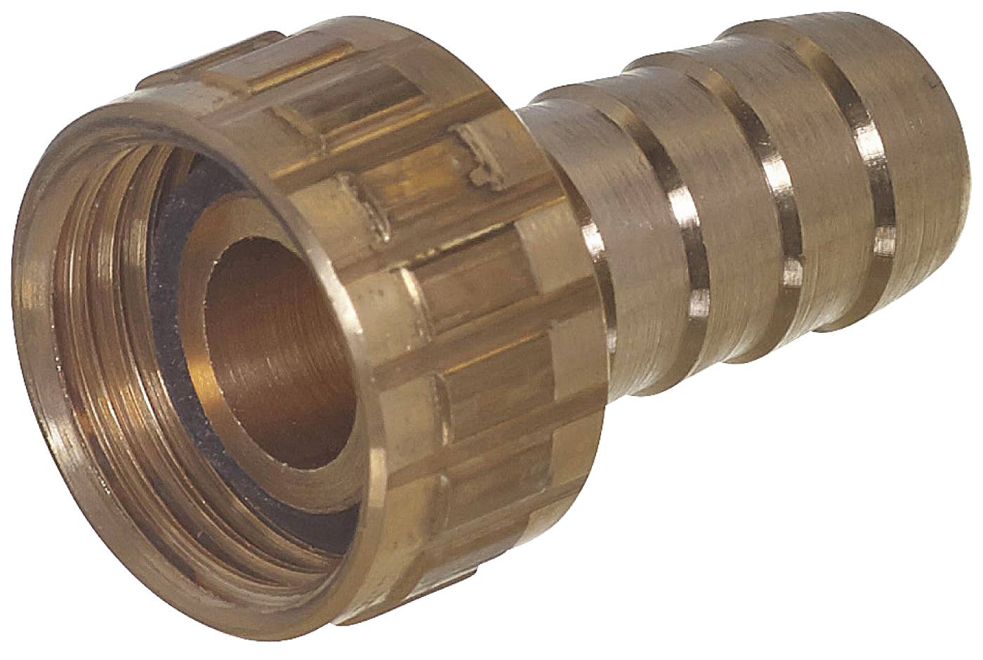 Nipple with hose tail, single DIY Grunda
