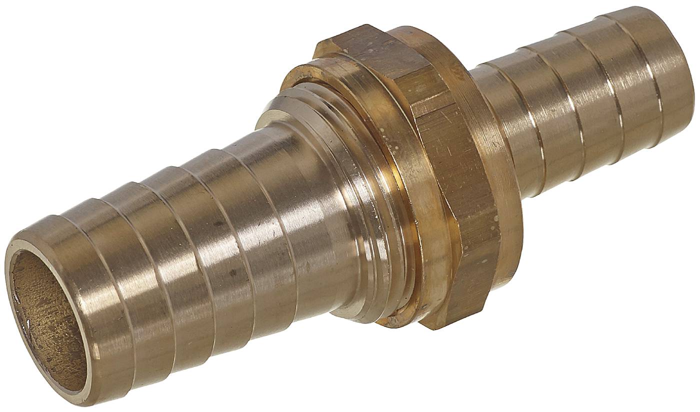 Nipple with hose tail, double DIY Grunda