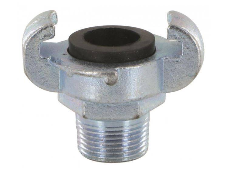 Claw coupling, male thread
