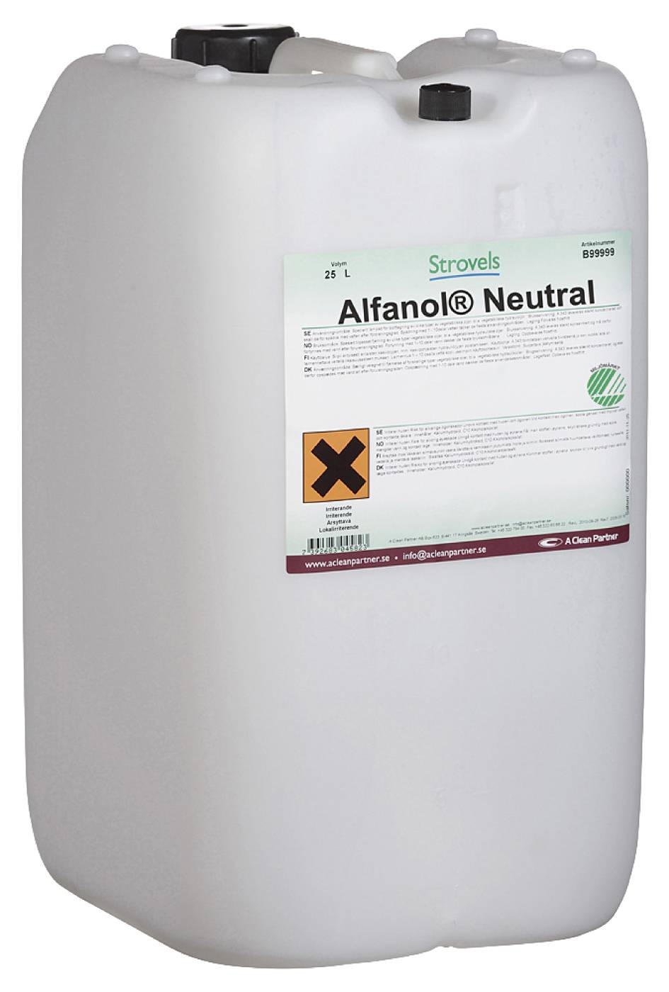 Universal Cleaning Agent Alfanol Neutral Strovels