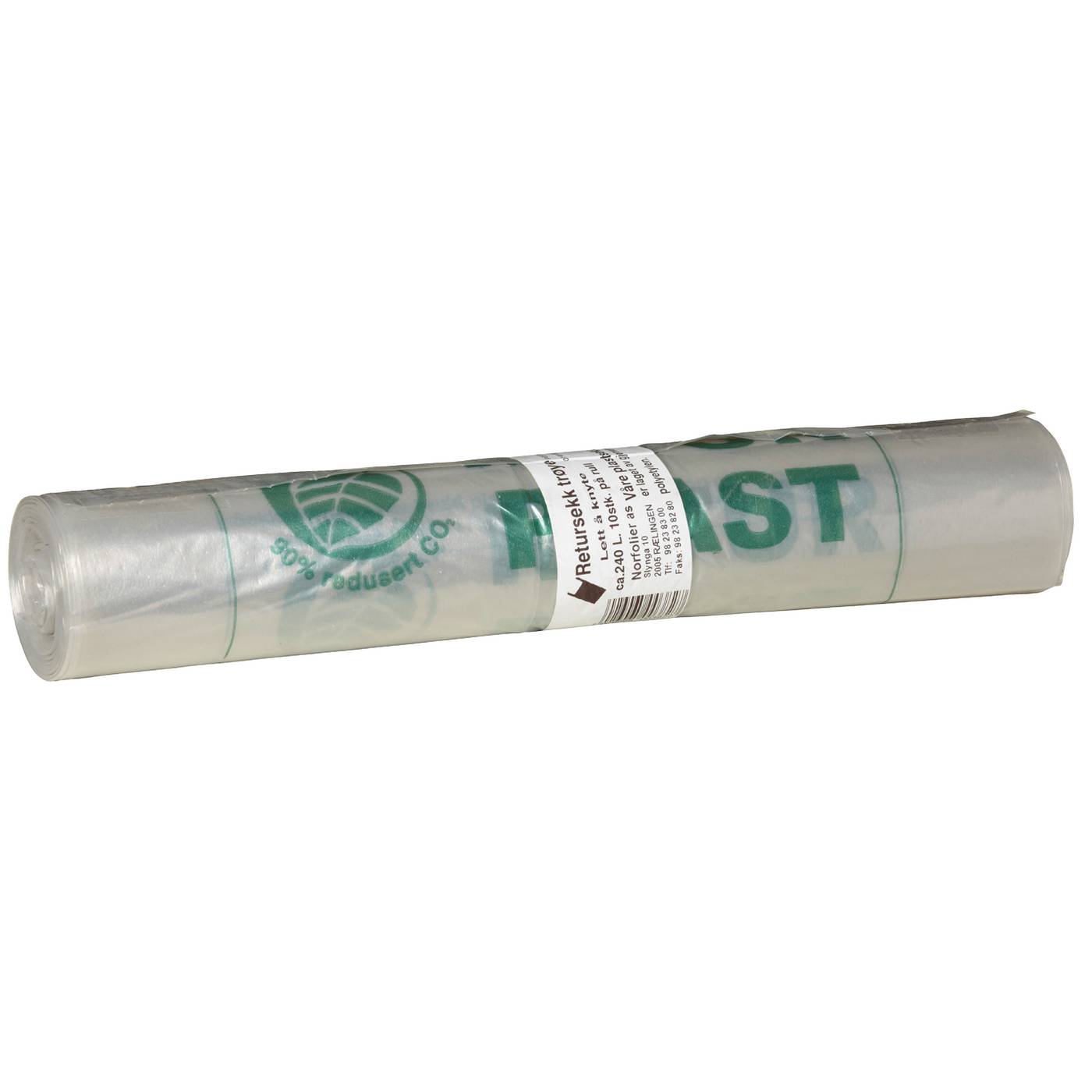 Rubbish sack plastic 240 litres