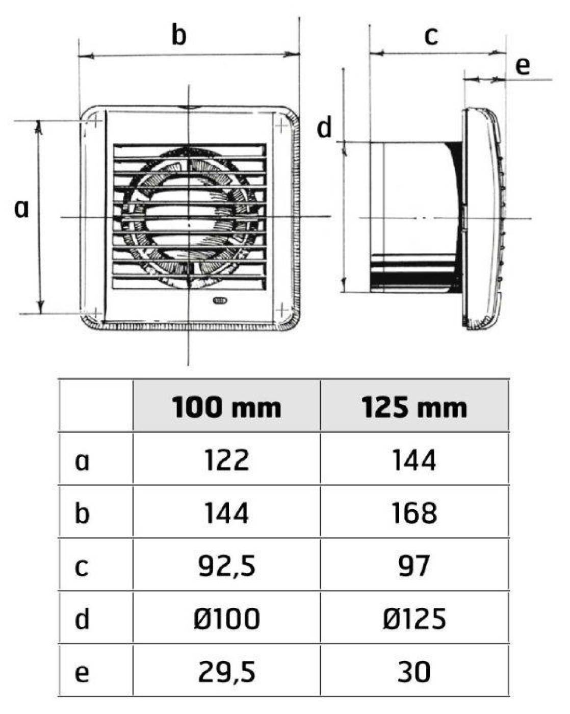 KPH-TUULETIN 100B V.KYTK. D100