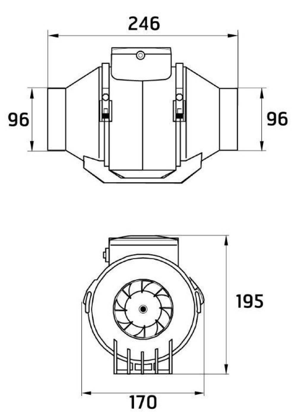 KANAVATUULETIN 100 DF D100