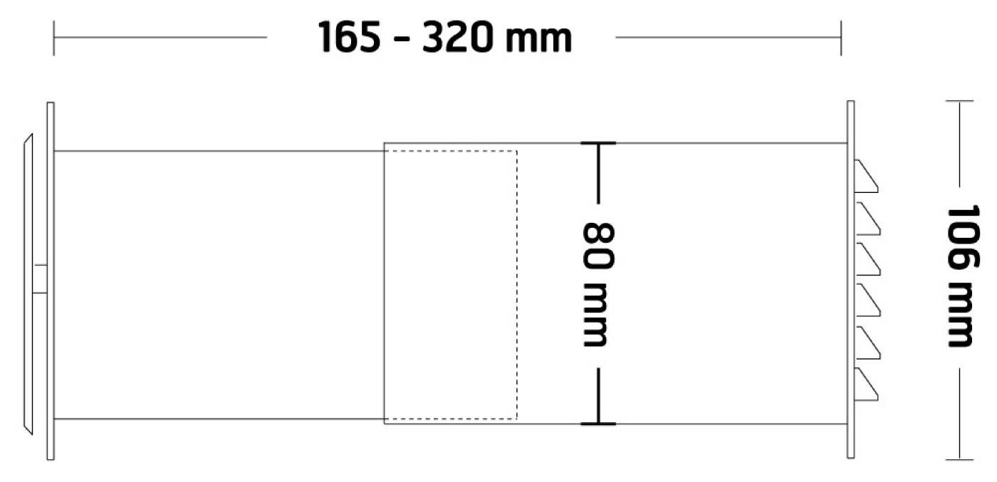 Cabinet valve complete Flexit