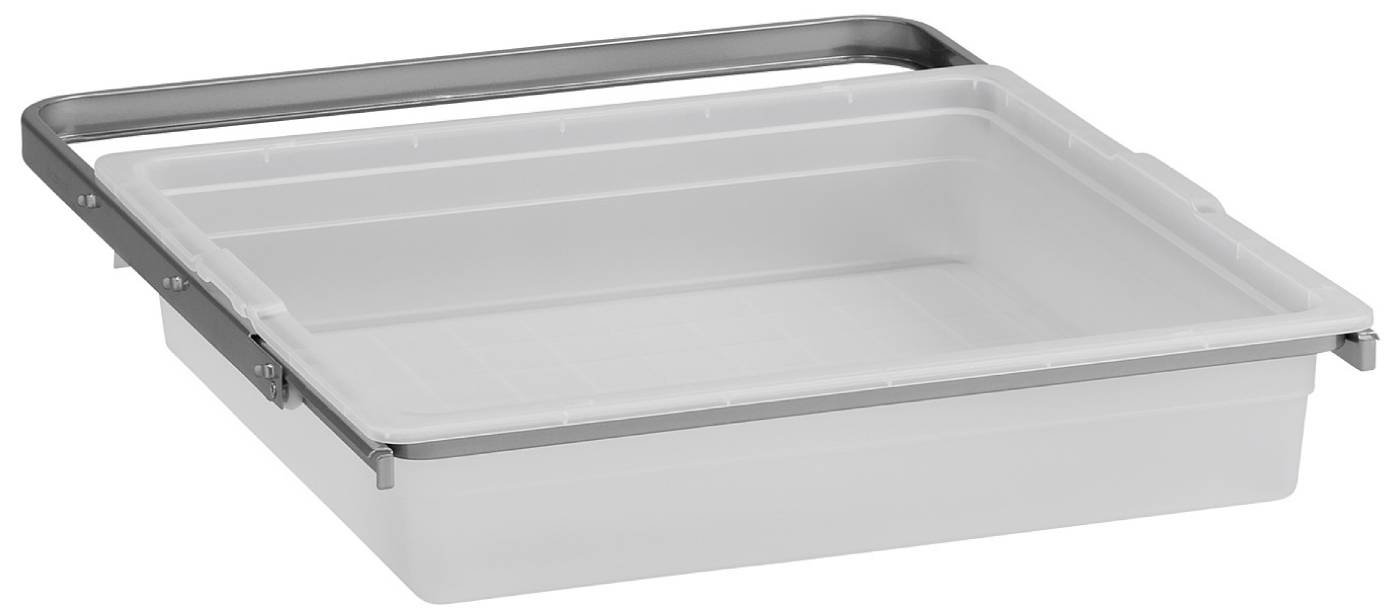 Storage basket solid extendable Elfa