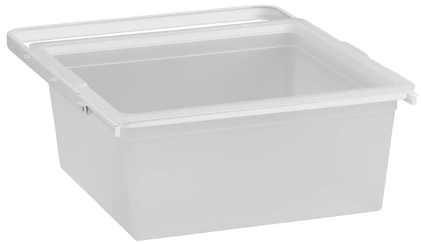 Storage basket solid extendable Elfa