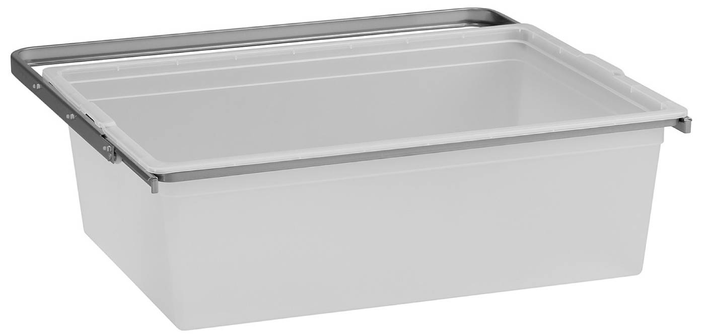 Storage basket solid extendable Elfa