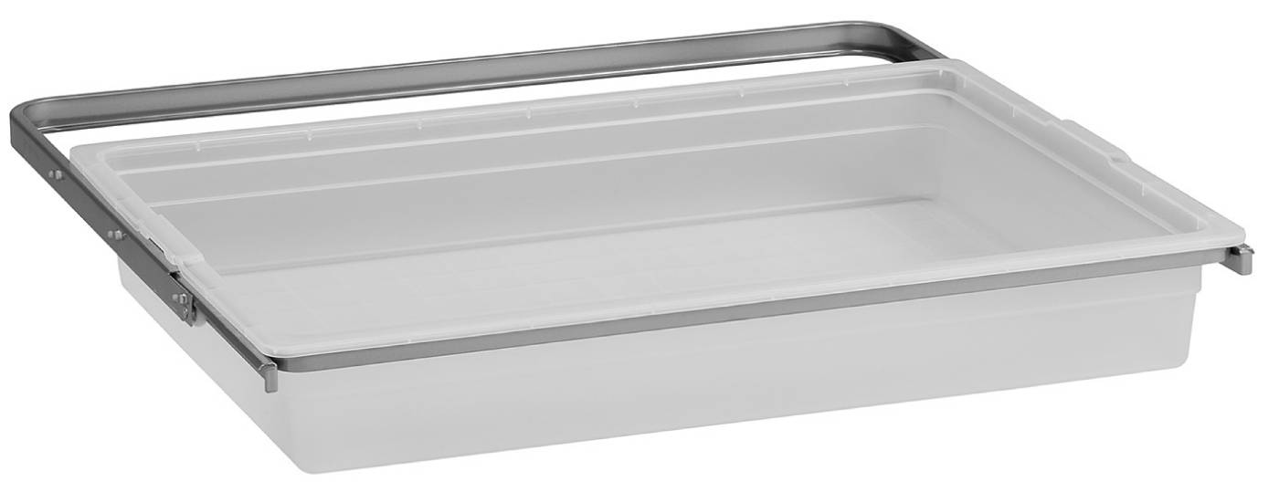 Storage basket solid extendable Elfa