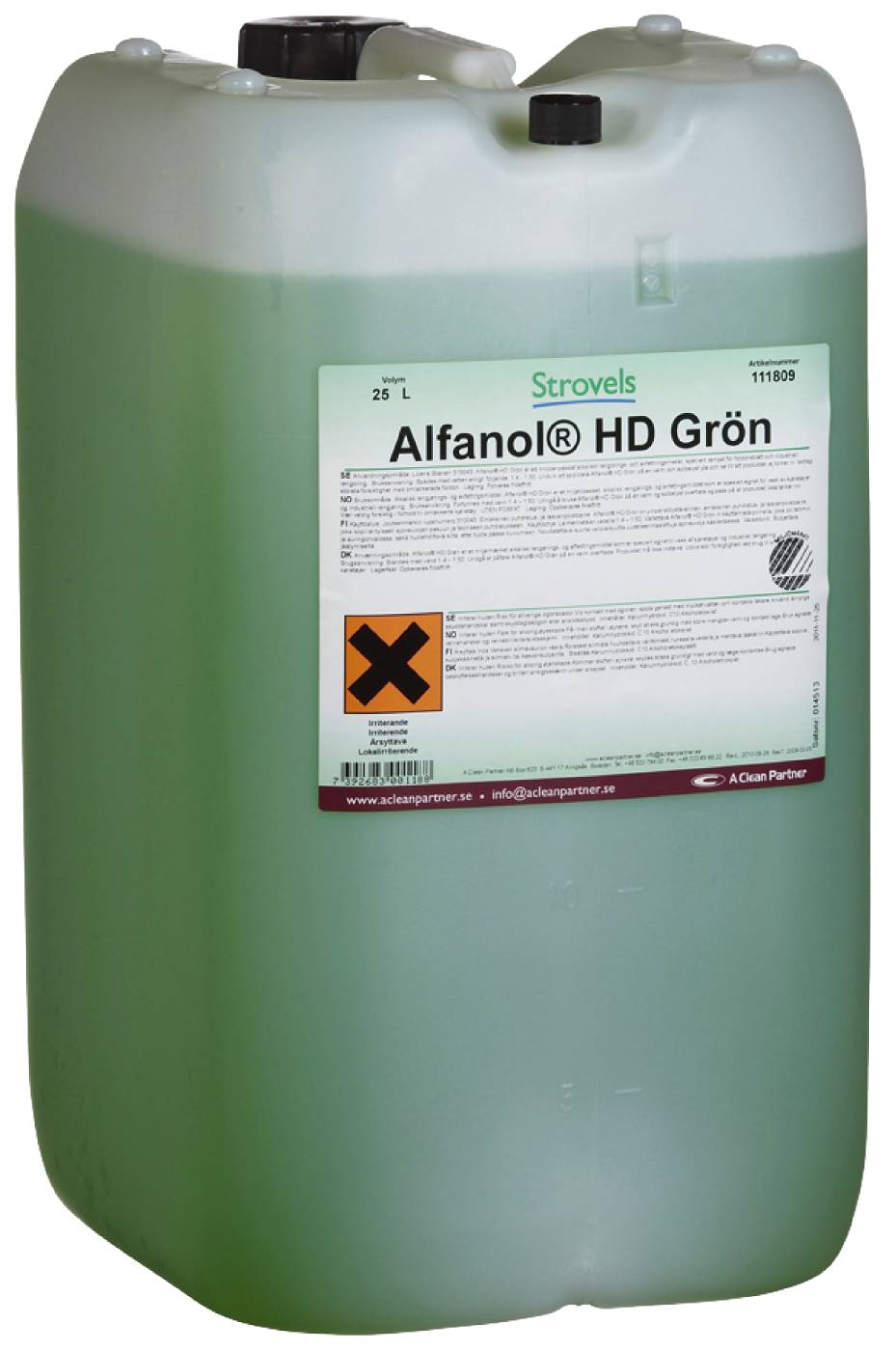 Cleaning agent Alfanol HD Green Strovels