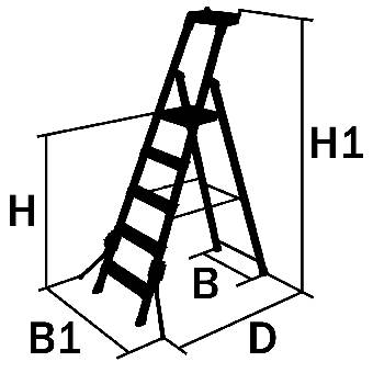 Step ladder W.steps Ladders 44P