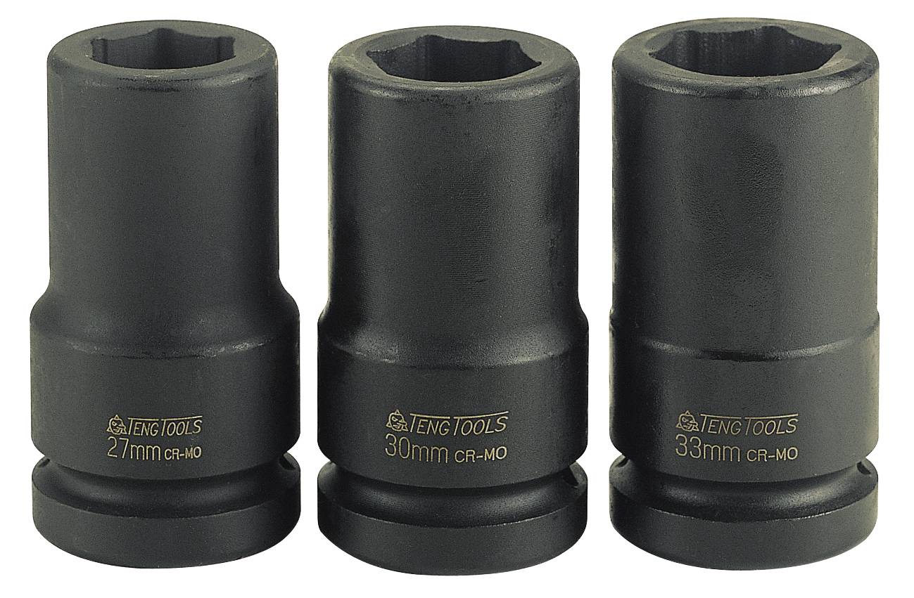 Impact socket. With 1" square drive. Teng Tools 910627R / 910633R