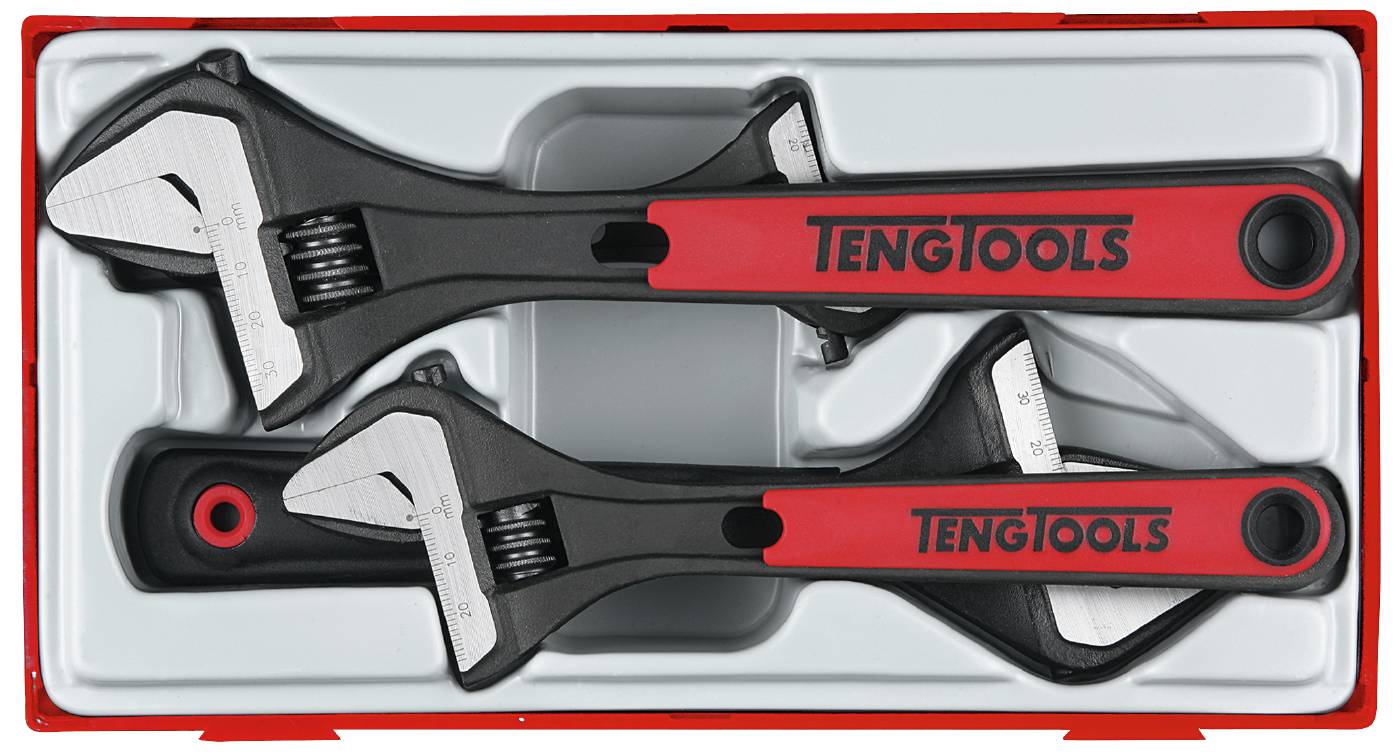 4 pc Adjustable wrench set Teng Tools TTADJ04