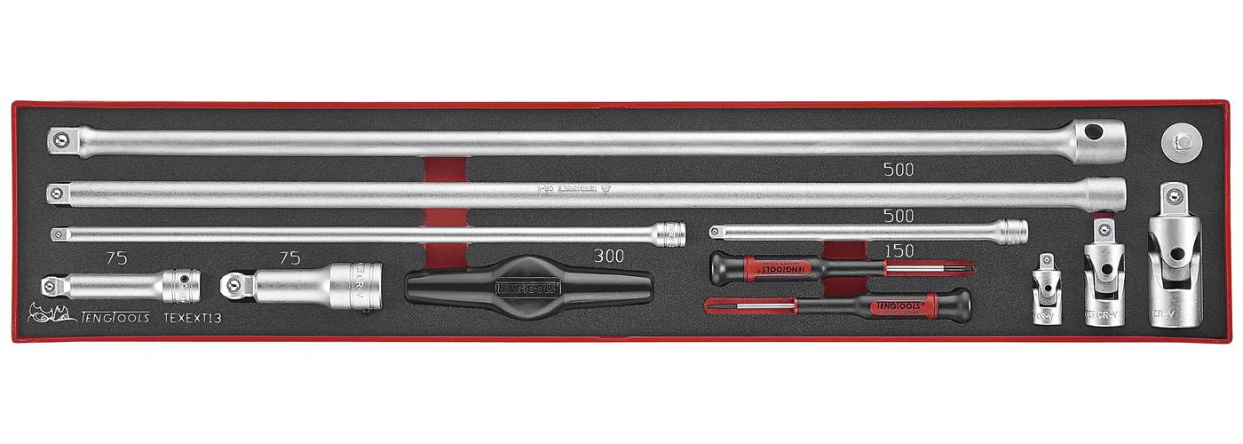 13 piece Extension bar set. Teng Tools TEXEXT13