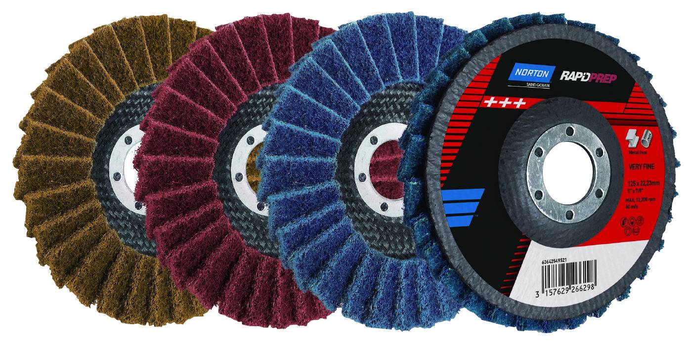 Flap discs Norton Rapid Prep