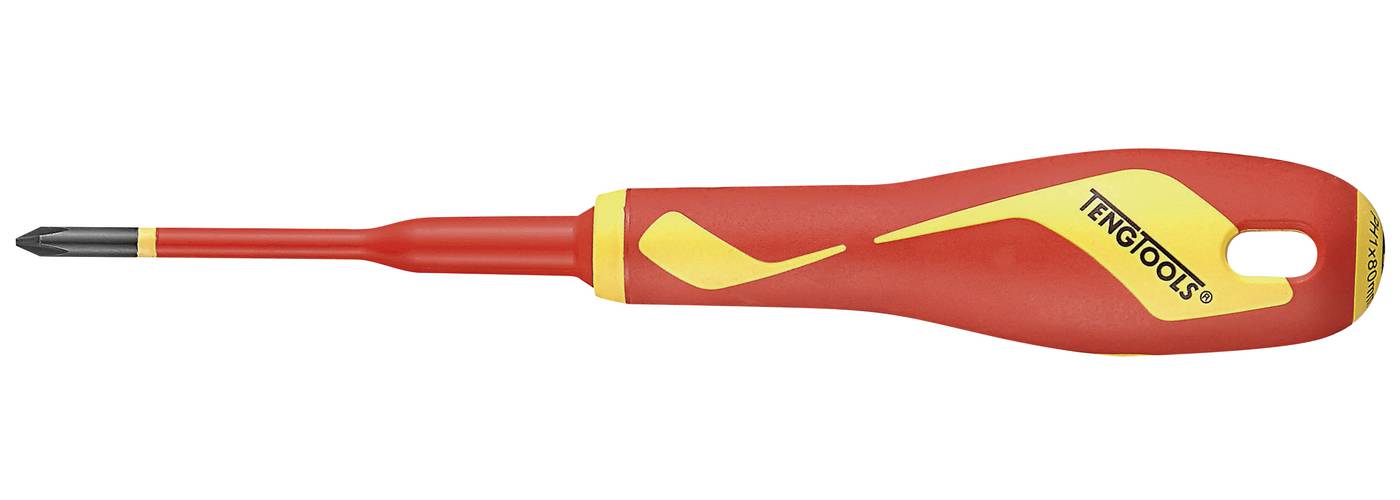 Insulated screwdriver for Phillips cross heads Teng Tools MDV742N / MDV744N