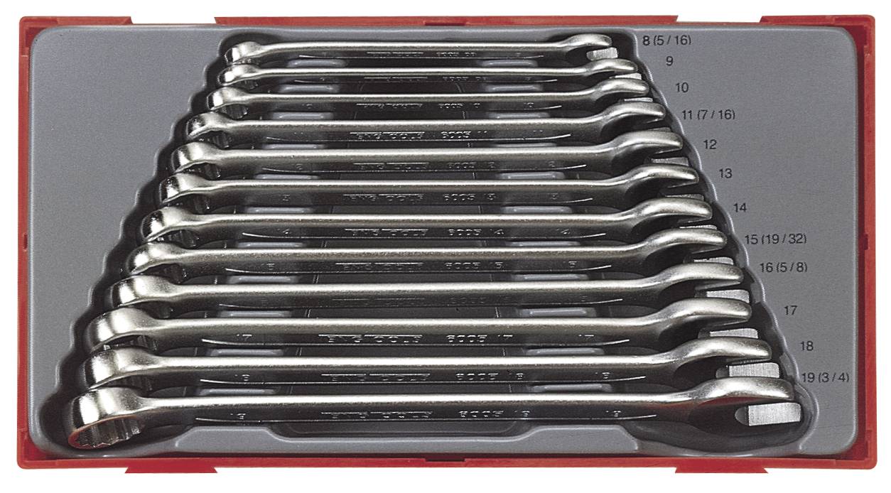 12 pc Combination spanner set Teng Tools TT1236