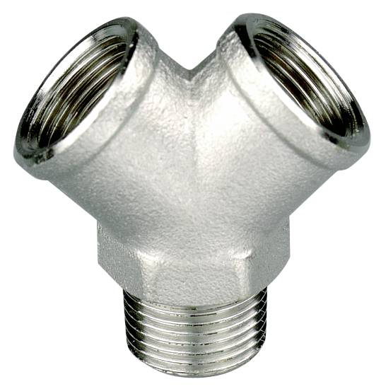 Y-pipe with three connections