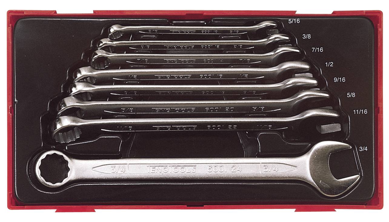 8 pc Combination spanner set Teng Tools TT3592