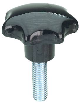 Star knob with pin