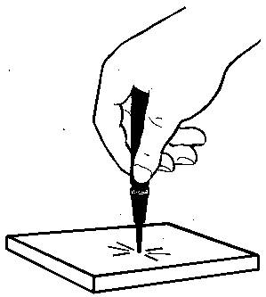 Automatic centre punch. Starrett 18 A