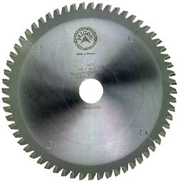 Circular saw blade with tungsten carbide tips. For aluminium. Micor