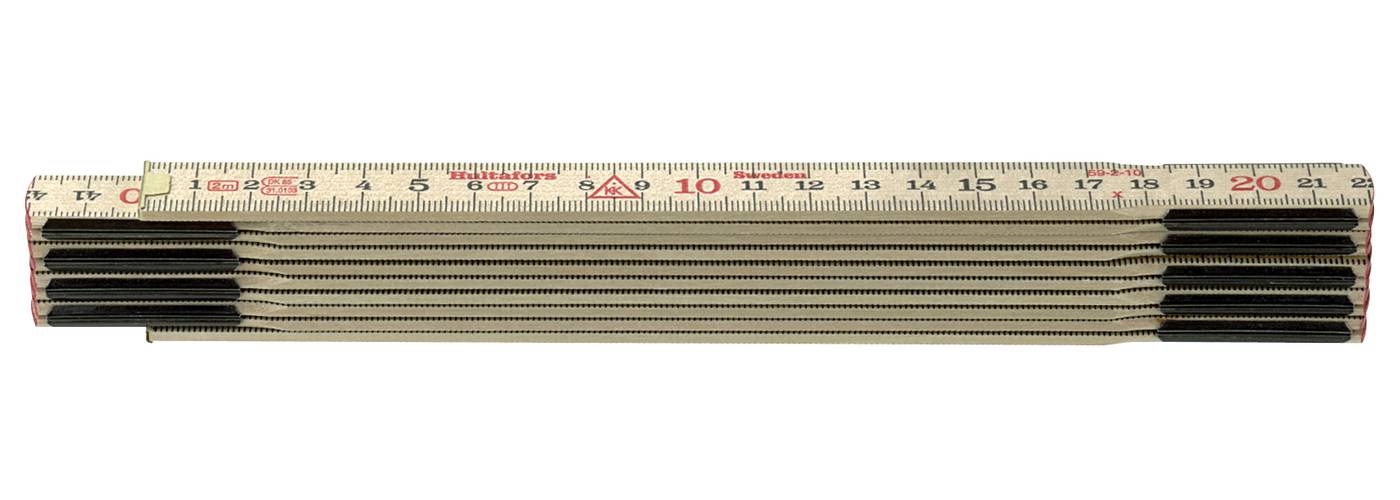 Folding rule (metre rule) made of wood Hultafors 59 big pack
