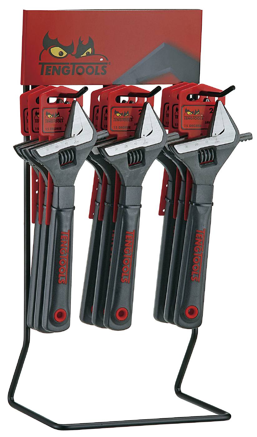 Adjustable wrench display Teng Tools DIS-4003WT