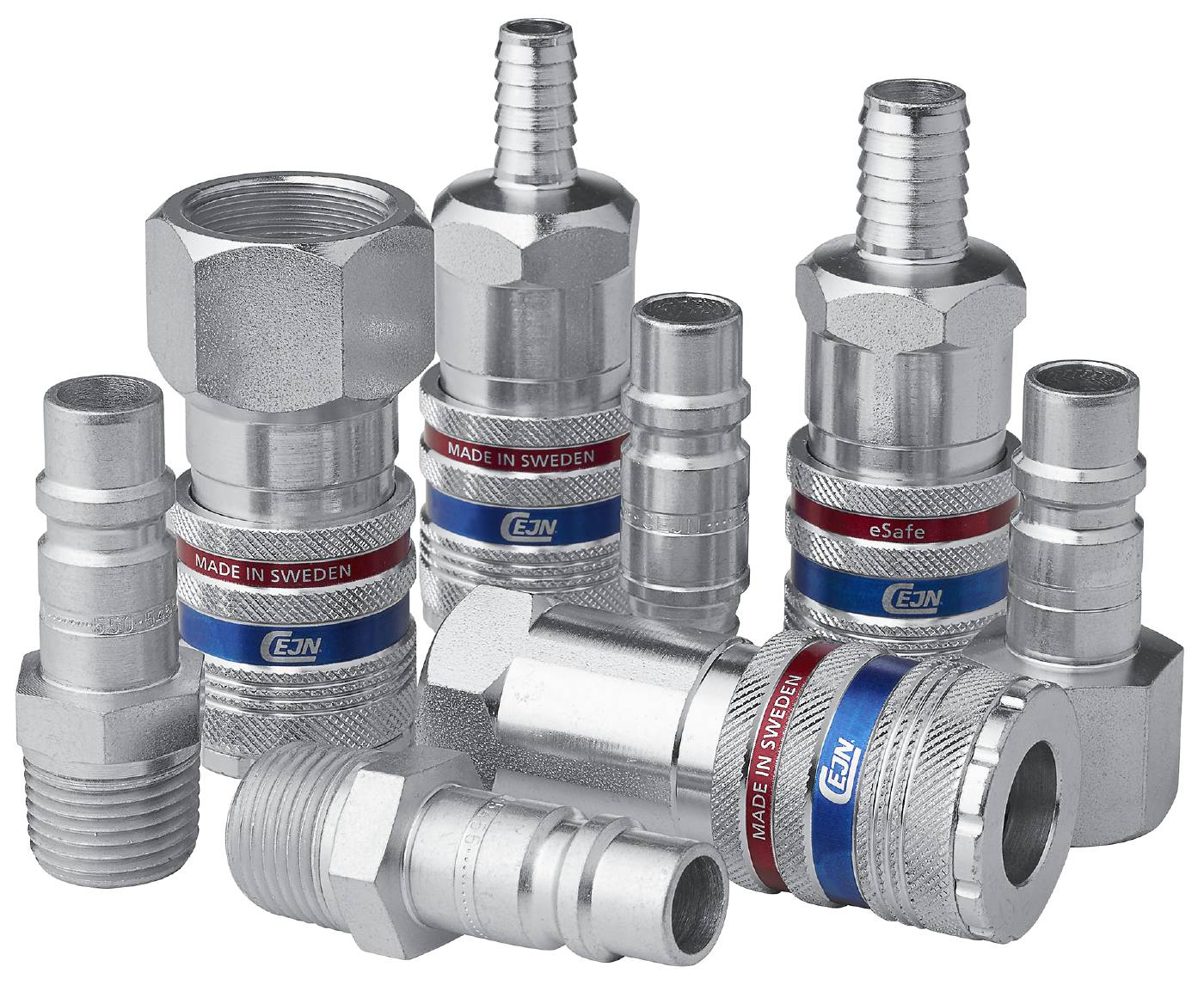 Snabbkoppling Tryckluft Serie 550 eSafe Cejn