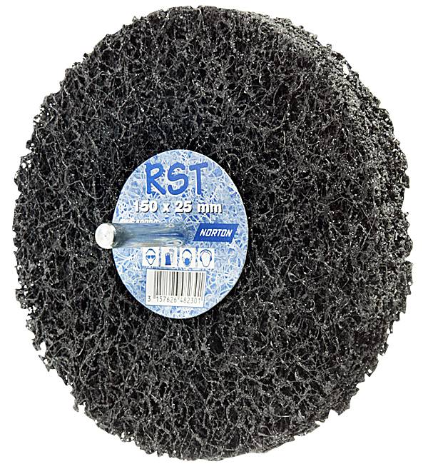 Abrasive nylon disc with spindle Norton Bear-Tex Rapid Strip
