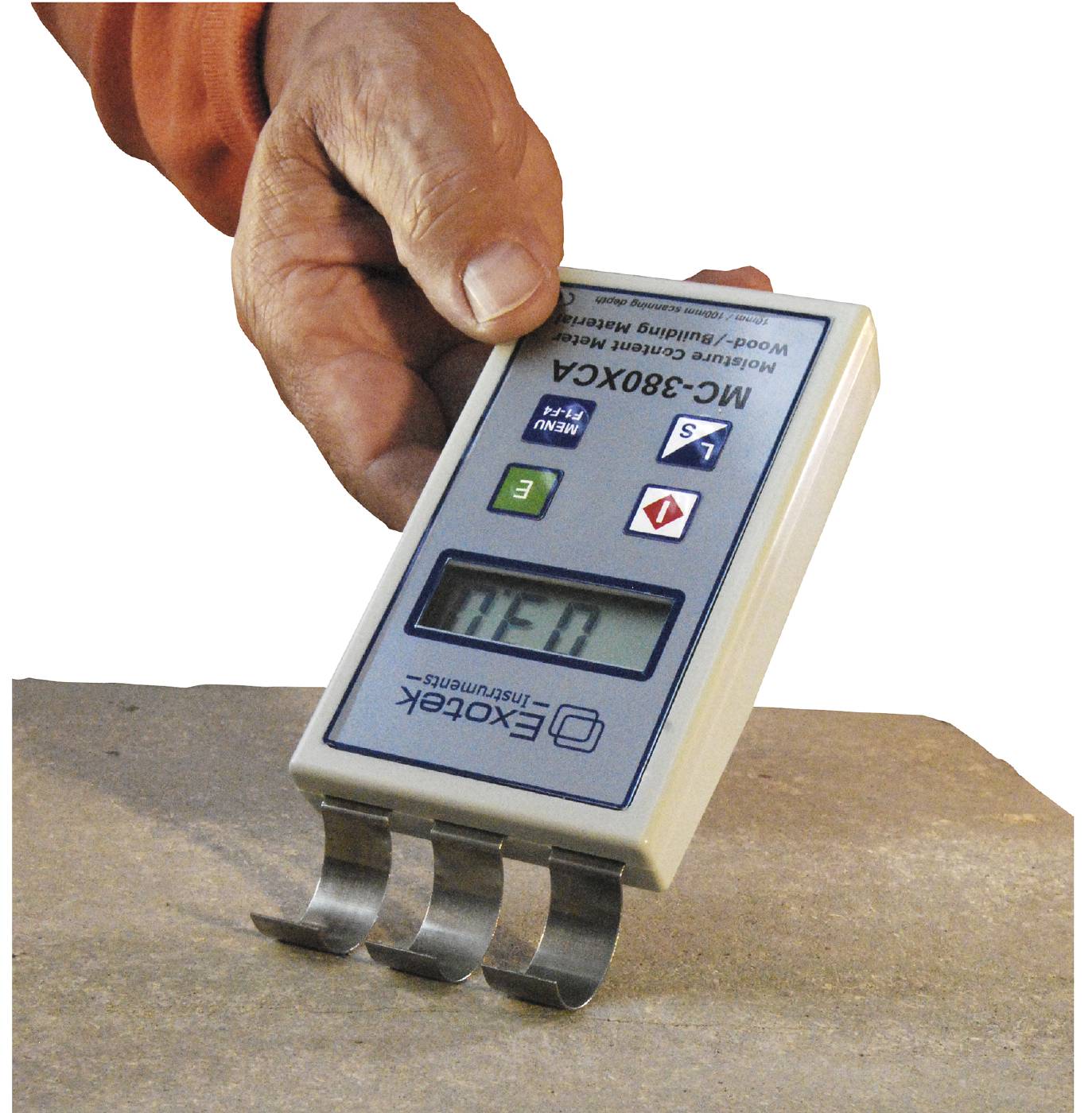 Moisture meter for wood, building material (non destructive) Exotek MC-380XCA / MC-160SA
