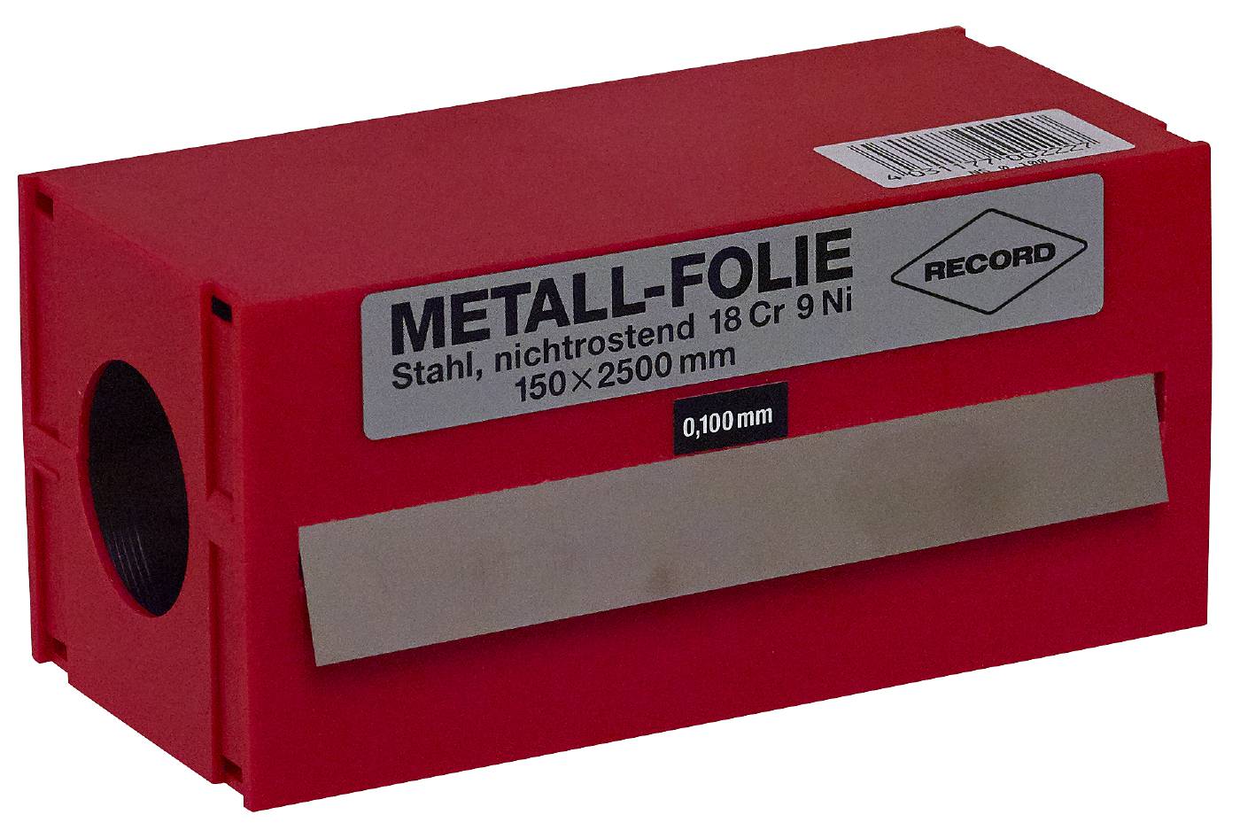 Steel foil rolls, stainless steel 150x2500 mm