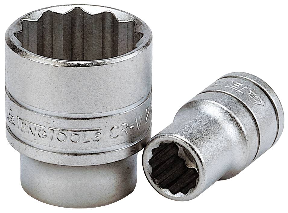Hylsy. Nelikulmainen 1/2"-kiinnitys. Teng Tools M120112-C / M120140-C