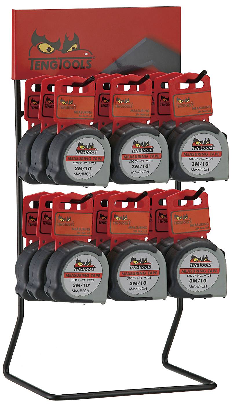 Measuring tape in display Teng Tools DIS-MT03