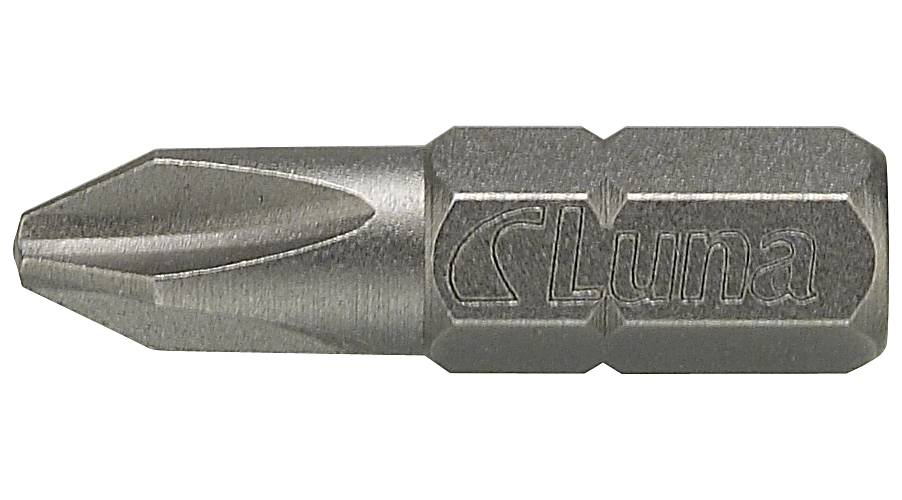 Bits for Phillips cross heads 25 mm Luna