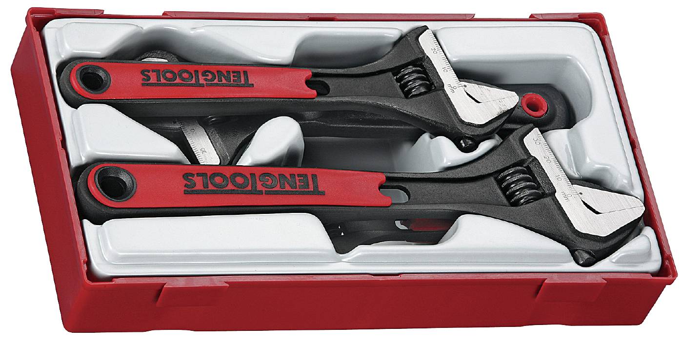 4 pc Adjustable wrench set Teng Tools TTADJ04