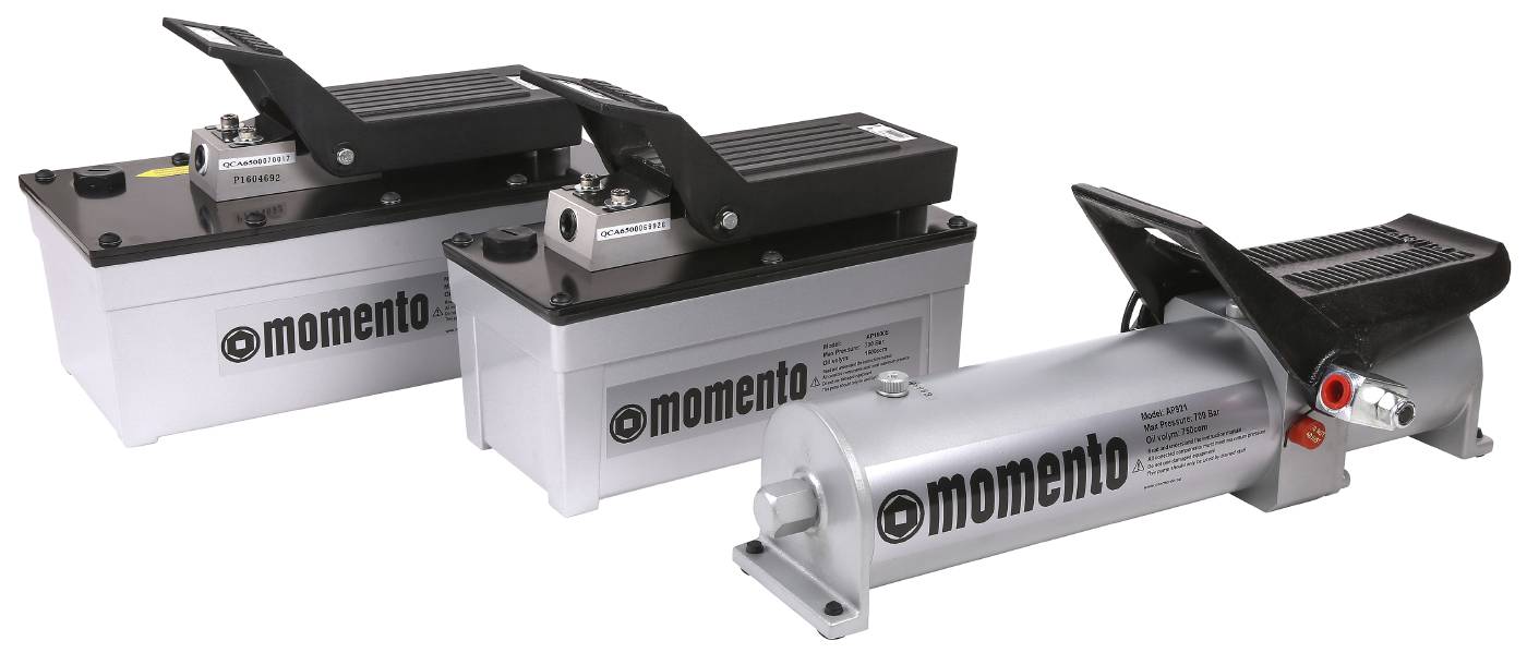Compressed-air-driven pump Momento