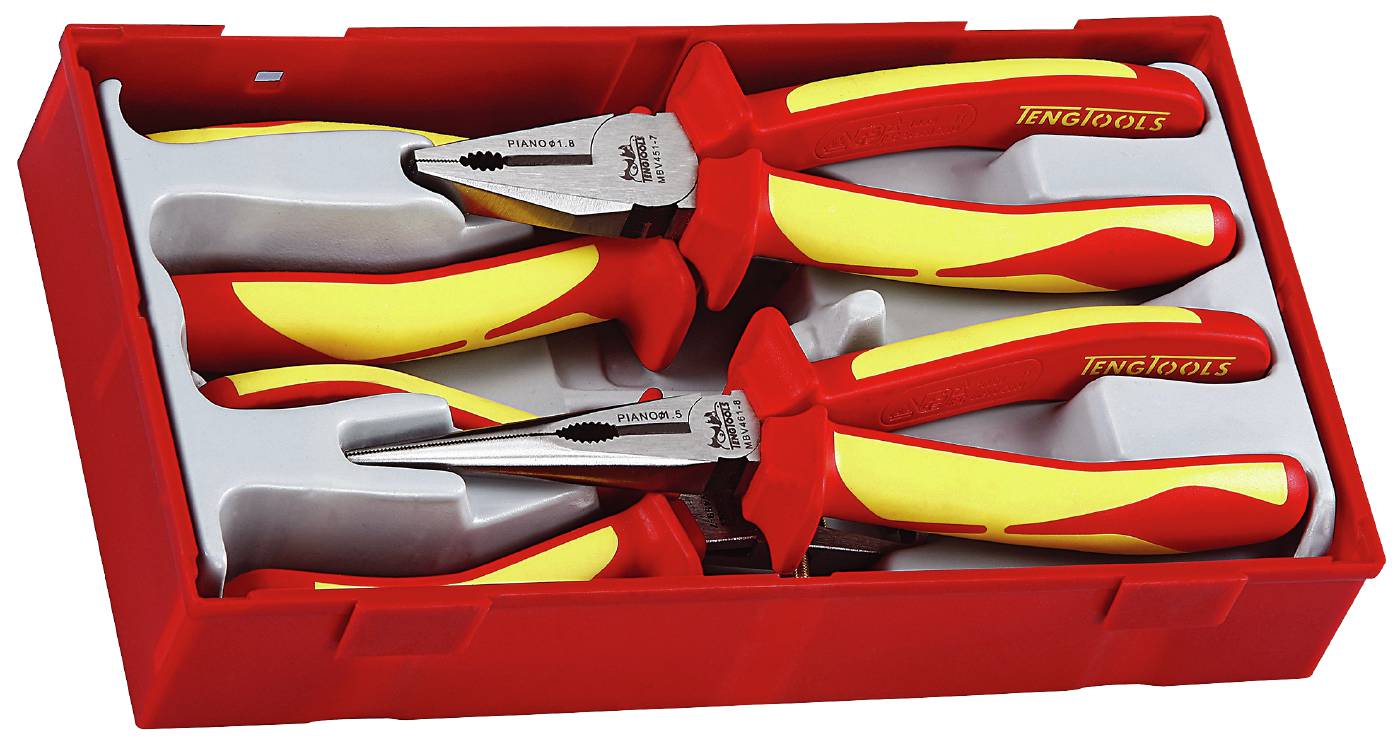 4 pc Insulated pliers set 1000 volt Teng Tools TTV440