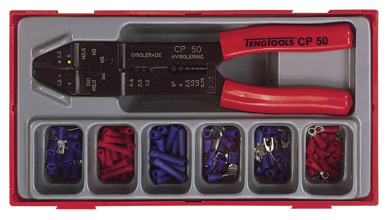 121 pc Terminals in set Teng Tools TTCP121