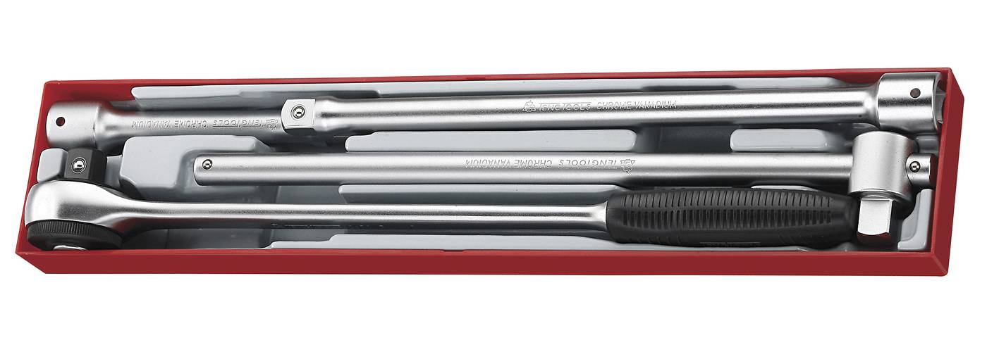 4 deler Forlenger- og skrallesett Teng Tools TTX3404