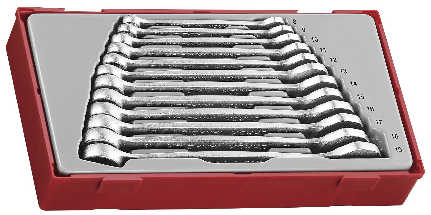 12 piece combination spanner set Teng Tools TT8012