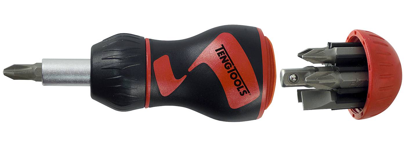 Bitsskralleskrutrekker Stubby Teng Tools MDR908S