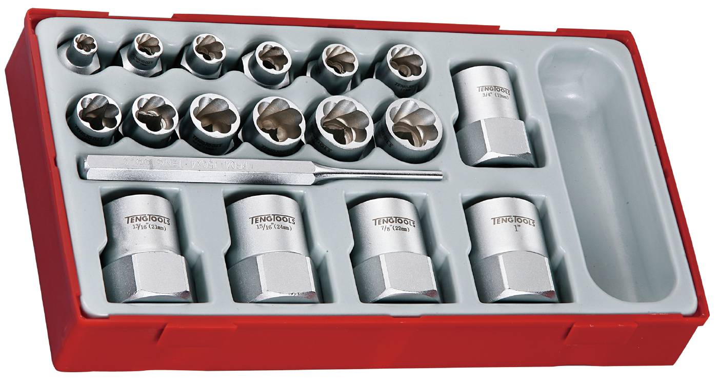 18 pc Stud extractor set Teng Tools TTBE18